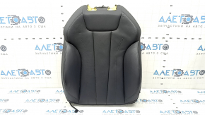 Audi A4 B9 17-19 passenger seat back upholstery, beige leather, heated, dented