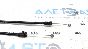 Audi A4 B9 17-25 hood release handle bracket with cables, cable mount broken