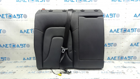 Right rear seat backrest for Audi A4 B8 13-16, black leather with black stitching, with seat belt and heating, dented