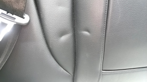 Right rear seat backrest for Audi A4 B8 13-16, black leather with black stitching, with seat belt and heating, dented