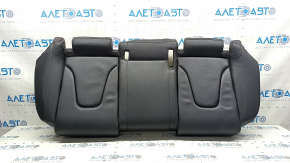 Rear seat cushion for Audi A4 B8 13-16, black leather with black stitching