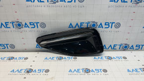 Left front bumper grille for Kia EV6 22-24, gloss black with chrome molding, GT-Line