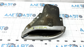 Left exhaust tip for Mercedes W213 E 300/350 17-23 chrome, scratches