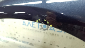 Front left wing Audi A4 B8 13-16 rest, blue LX5R, scratches