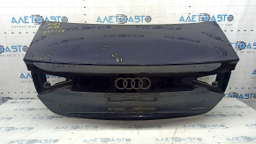 Audi A4 B8 13-16 Restored Sedan Trunk Lid Without Spoiler, Blue LX5R, Bumps, Dents