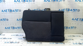 Subaru Forester 14-16 SJ right rear seat back, black cloth, with armrest, needs cleaning, wrinkled