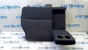 Subaru Forester 14-16 SJ right rear seat back, black cloth, with armrest, needs cleaning, wrinkled