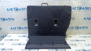 Subaru Forester 14-16 SJ right rear seat back, black cloth, with armrest, needs cleaning, wrinkled