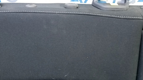 Subaru Forester 14-16 SJ right rear seat back, black cloth, with armrest, needs cleaning, wrinkled