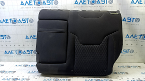 Left rear seat backrest, 2nd row, Jeep Compass 2017-2018, black fabric, with white and brown stitching, with armrest and belt, needs cleaning, wrinkled