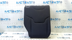 Left rear seat backrest, 2nd row, Jeep Compass 2017-2018, black cloth with white and brown stitching, for cleaning