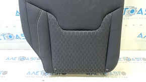Left rear seat backrest, 2nd row, Jeep Compass 2017-2018, black cloth with white and brown stitching, for cleaning