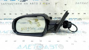 Left side mirror assembly for Audi A4 B8 08-16, 12+2 pins, memory, turn signal, auto-dimming, BSM, blue, scuffed