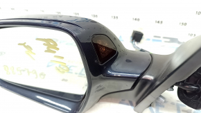 Left side mirror assembly for Audi A4 B8 08-16, 12+2 pins, memory, turn signal, auto-dimming, BSM, blue, scuffed