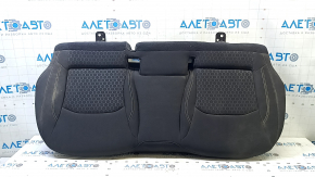 Rear seat cushion, 2nd row, Jeep Compass 17-18, black cloth, with white and brown stitching, for cleaning