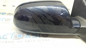 Right side mirror assembly for Audi A4 B8 08-16, 12+2 pins, memory, turn signal, auto-dimming, BSM, blue, scratches, glued
