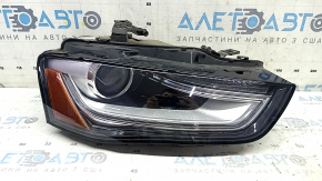 Right front headlight assembly for Audi A4 B8 13-16, restyling, xenon LED, sand