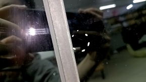 Sunroof assembly for Ford Edge 19-24 panoramic, gray curtain, needs cleaning, scratches