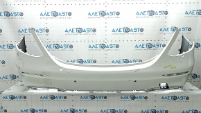 Bare rear bumper Mercedes W213 E 17-20 for parking sensors without moldings, AMG pack, white, scratches, crack