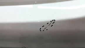 Bare rear bumper Mercedes W213 E 17-20 for parking sensors without moldings, AMG pack, white, scratches, crack