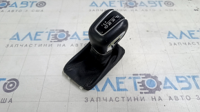 Volvo XC60 19-21 T5, T6 gear knob, black leather, with cover, scratches