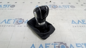 Volvo XC60 19-21 T5, T6 gear knob, black leather, with cover, scratches