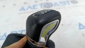 Volvo XC60 19-21 T5, T6 gear knob, black leather, with cover, scratches