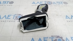 Volvo XC60 19-21 T5, T6 gear knob, black leather, with cover, scratches