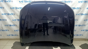 Bare hood of Audi A4 B8 13-16 rest steel, blue LX5R, chips