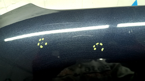 Bare hood of Audi A4 B8 13-16 rest steel, blue LX5R, chips