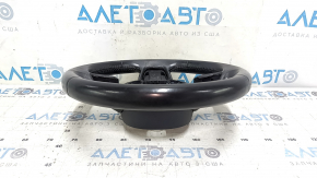 Bare steering wheel Audi A4 B8 13-16, 3 spokes, black leather, no buttons, no trim, scratches