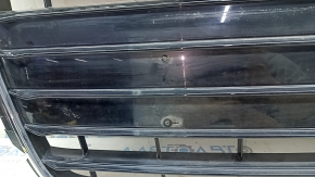 Radiator grille assembly for Audi A4 B8 13-16, gloss, S line, quattro, with emblems, sand, non-factory holes