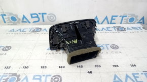 Audi A4 B8 13-16 center console air vent, black with chrome