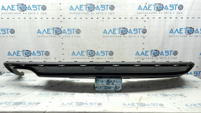 Rear bumper lip of Audi A4 B8 13-16 restyling sedan, S-Line, scratches, crack in fastening, sawed off