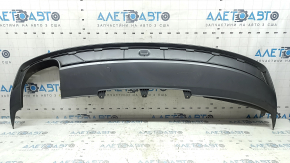 Rear bumper lip of Audi A4 B8 13-16 restyling sedan, S-Line, scratches, crack in fastening, sawed off