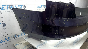 Bare rear bumper for Audi A4 B8 13-16, restyling for parking sensors, S-Line, blue LX5R, scratches, scuffs, dents