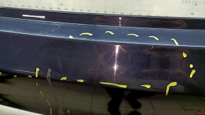 Bare rear bumper for Audi A4 B8 13-16, restyling for parking sensors, S-Line, blue LX5R, scratches, scuffs, dents