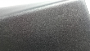 Door trim, rear left, Tesla Model Y 20-25, black leather, type 1, with backlighting, matte trim, with speaker, with suede insert, with power window control, with door opening button, scratches