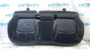 Rear seat cushion, 2nd row, Jeep Compass 17-18, black leather, brown stitching