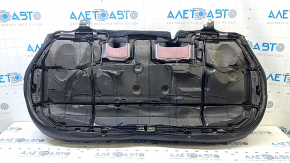 Rear seat cushion, 2nd row, Jeep Compass 17-18, black leather, brown stitching