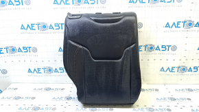 Right rear seat back, 2nd row, Jeep Compass 17-18, black leather, brown stitching