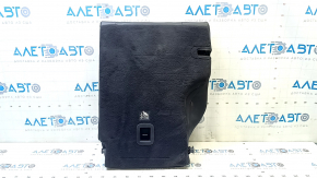 Right rear seat back, 2nd row, Jeep Compass 17-18, black leather, brown stitching