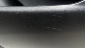 Tesla Model Y 20-25 front right door panel, black leather, with backlighting, matte trim, suede insert, with window control, with door opening button, peeling leather, scratches