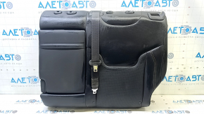 Left rear seat back, 2nd row, Jeep Compass 17-18, black leather, brown stitching, cleanable
