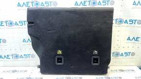 Left rear seat back, 2nd row, Jeep Compass 17-18, black leather, brown stitching, cleanable