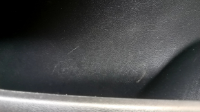 Tesla Model Y 20-25 front left door panel, black leather, with backlighting, matte trim, suede insert, with power window controls, with door opening button, worn leather, scratches