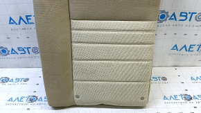 Left rear seat back for Toyota Camry v55 15-17 USA, beige cloth, needs cleaning, wrinkled