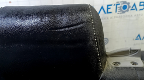 Left rear seat back for Toyota Camry v55 15-17 usa SE, black leather, perforated, wrinkled