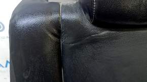 Left rear seat back for Toyota Camry v55 15-17 usa SE, black leather, perforated, wrinkled