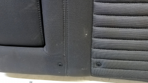 Right rear seat backrest for a 2009 Dodge Challenger - black cloth, needs cleaning, scratch